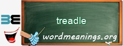 WordMeaning blackboard for treadle